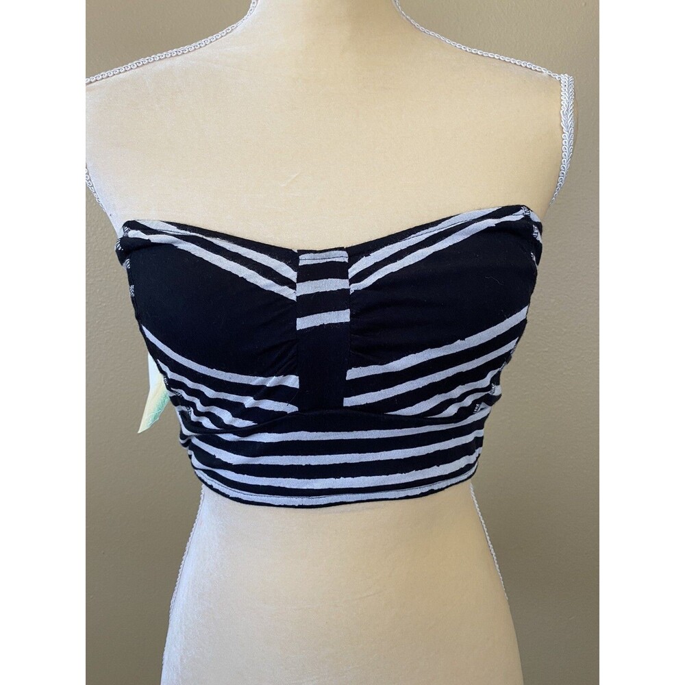 2 Rip Curl Bandeau Tops (black & White) (white & Pink) SZ L